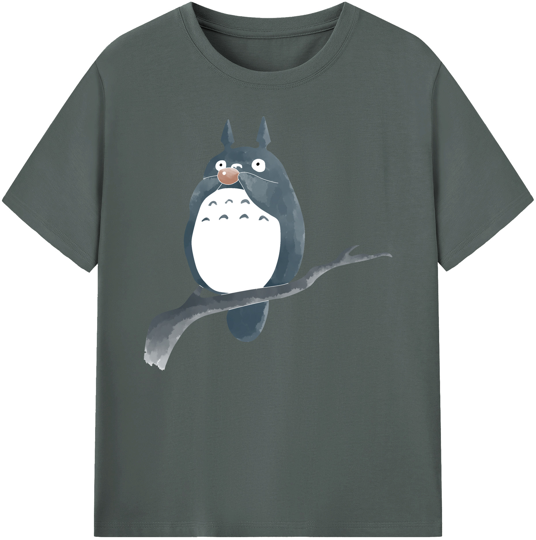 （画像用） となりのトトロ 草壁メイ 草壁サツキ My Neighbor Totoro Satsuki Kusakabe Mei Kusakabe 綿100％ メンズ半袖Tシャツ｜肌触りやわらか＆通気性